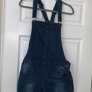 Jean short overalls